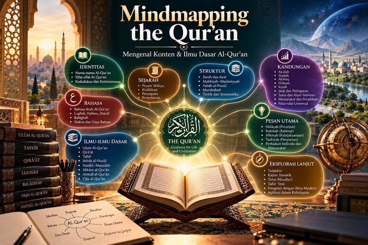 Ilustrasi sesi Mindmapping the Qur'an